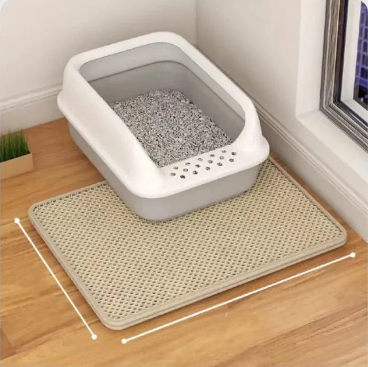Dual-Layer Cat Litter Mat
