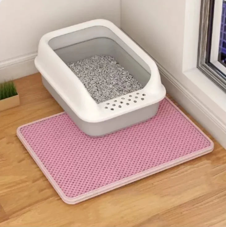 Dual-Layer Cat Litter Mat