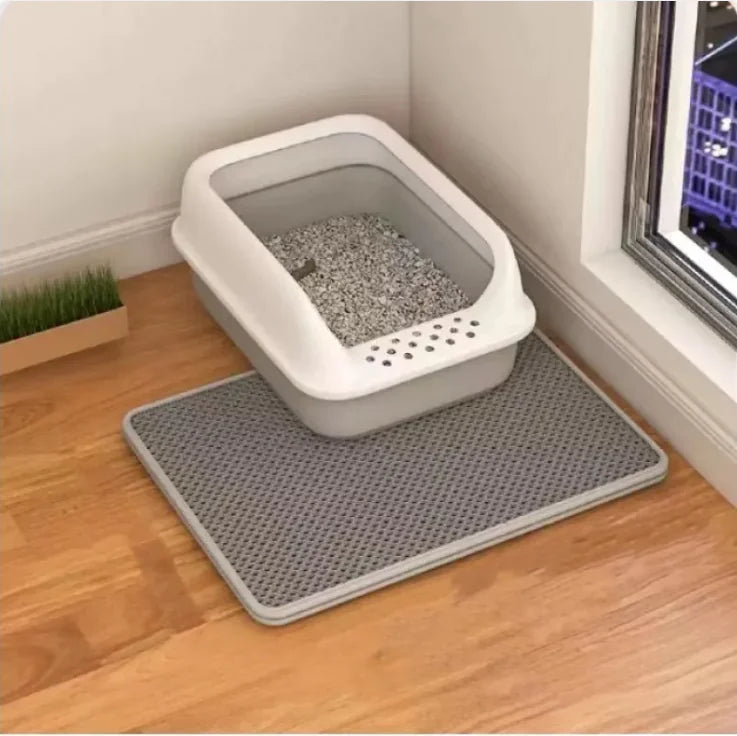 Dual-Layer Cat Litter Mat